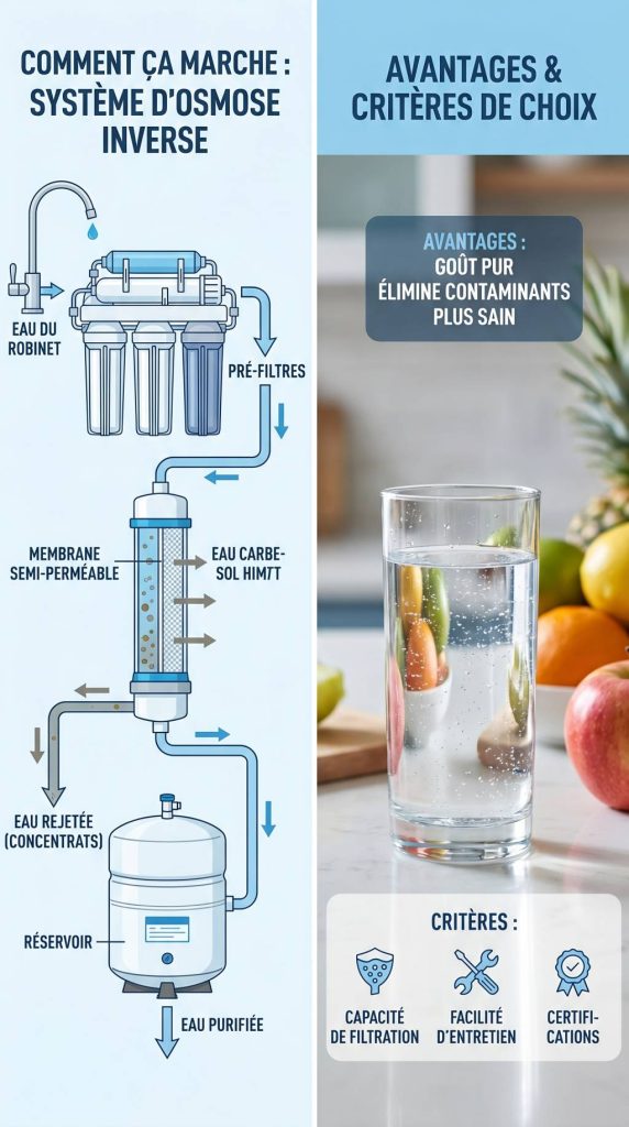 L'osmoseur d'eau : fonctionnement, avantages et critères pour bien choisir